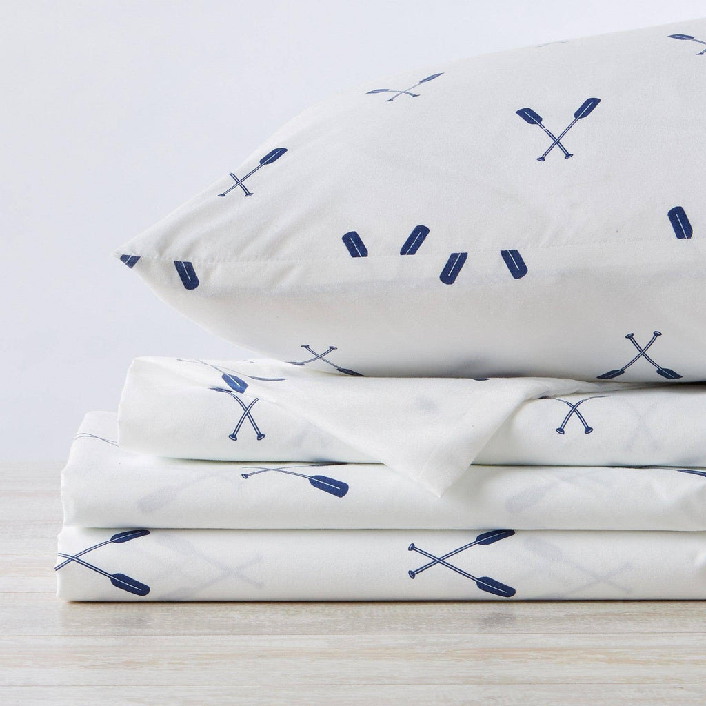 4-Piece Lodge Microfiber Sheet - Mountain Ridge Collection: King / Forest Trail