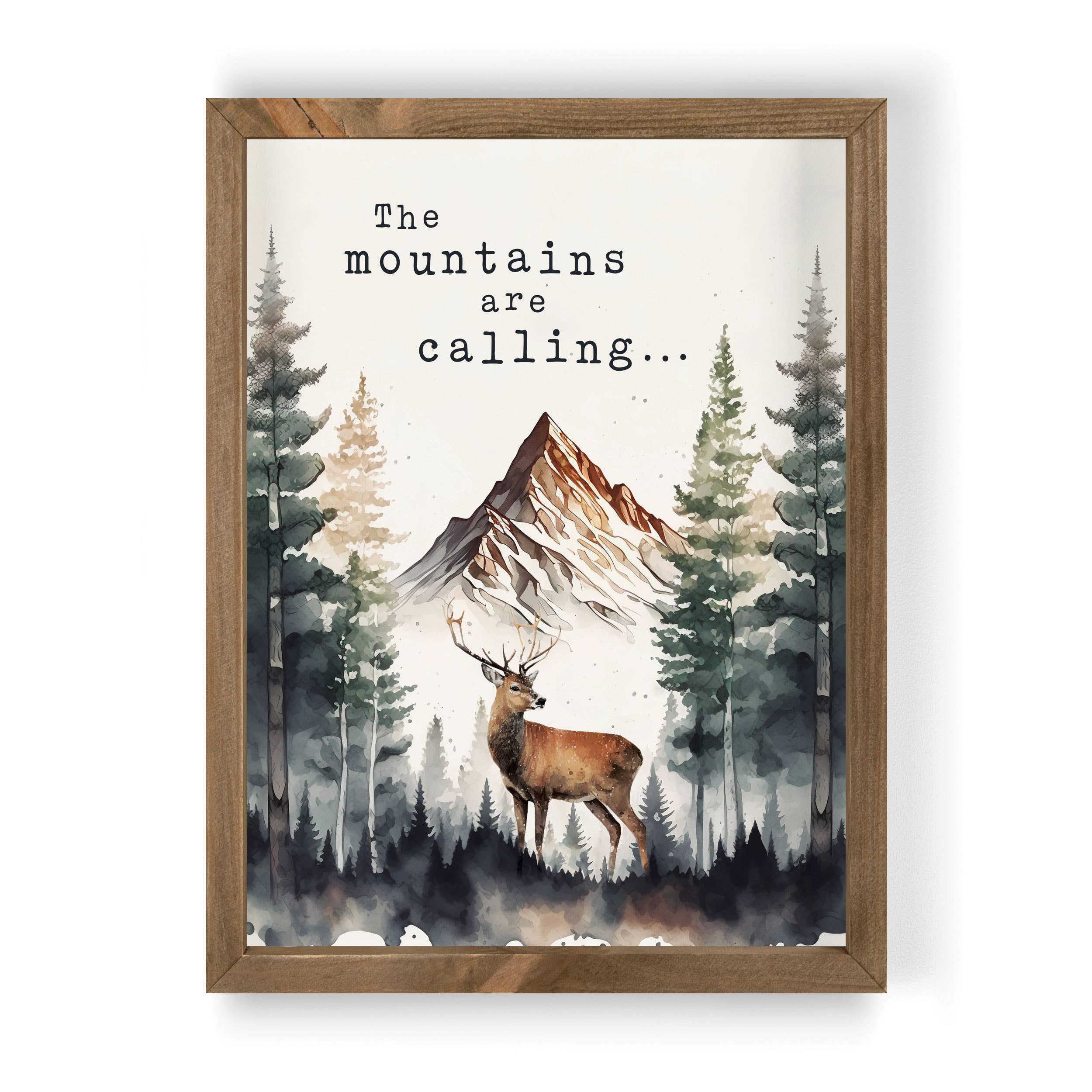 The Mountains Are Calling Framed Art