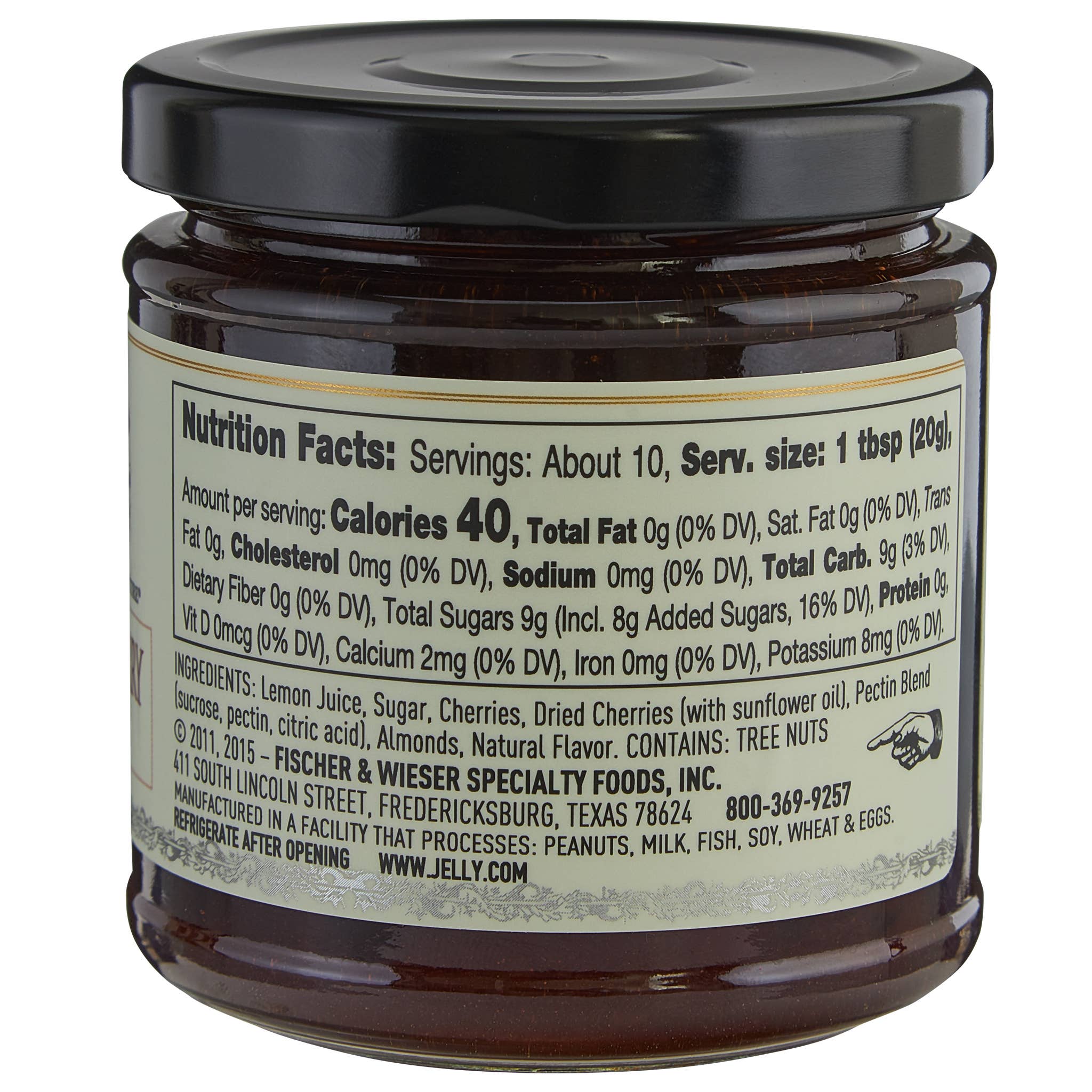 Almond Cherry Jubilee Jam