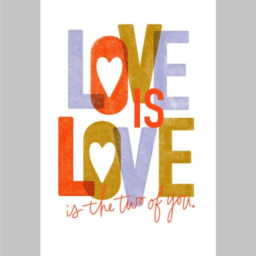 Love is Love Wedding Card