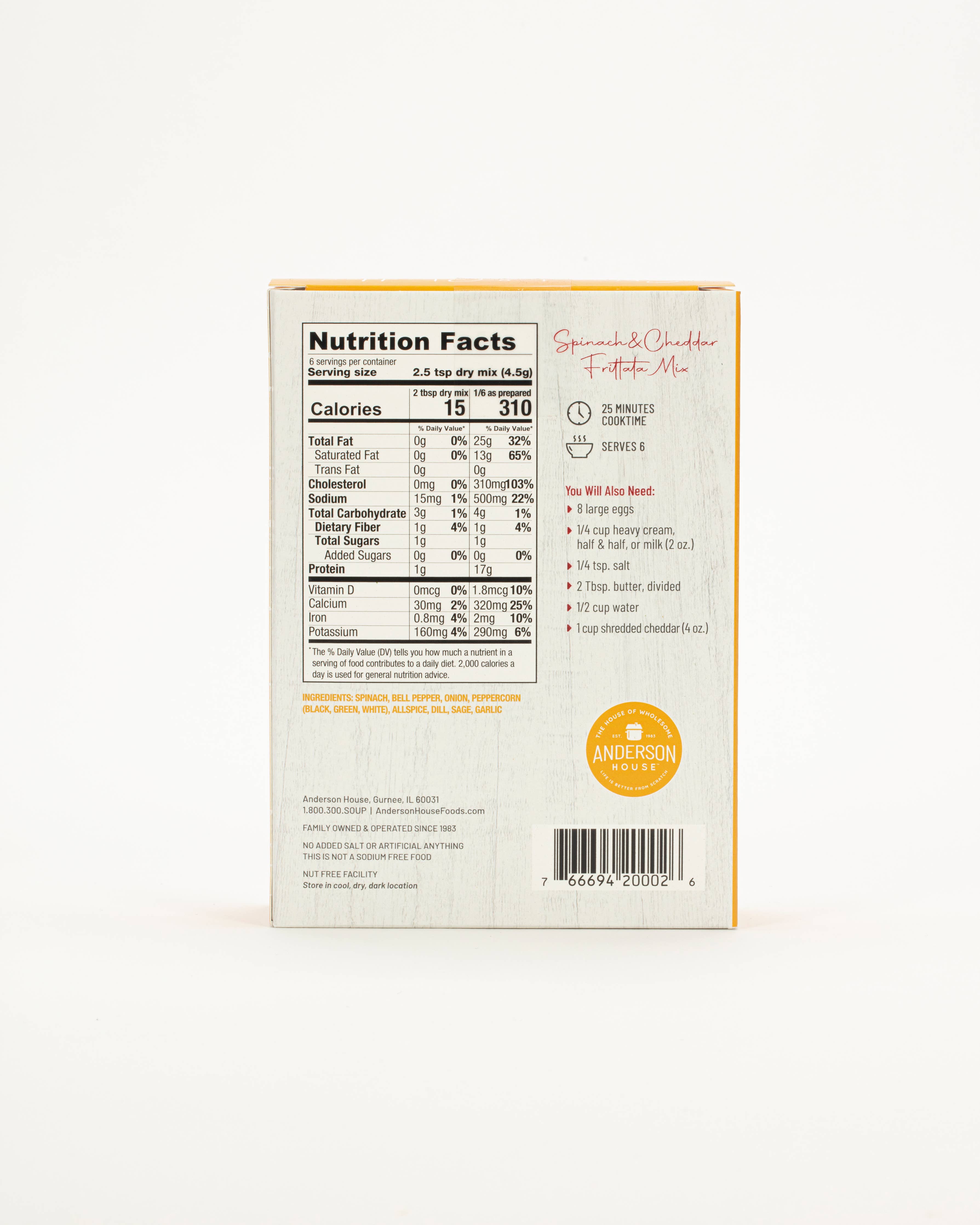 Spinach & Cheddar Frittata Mix