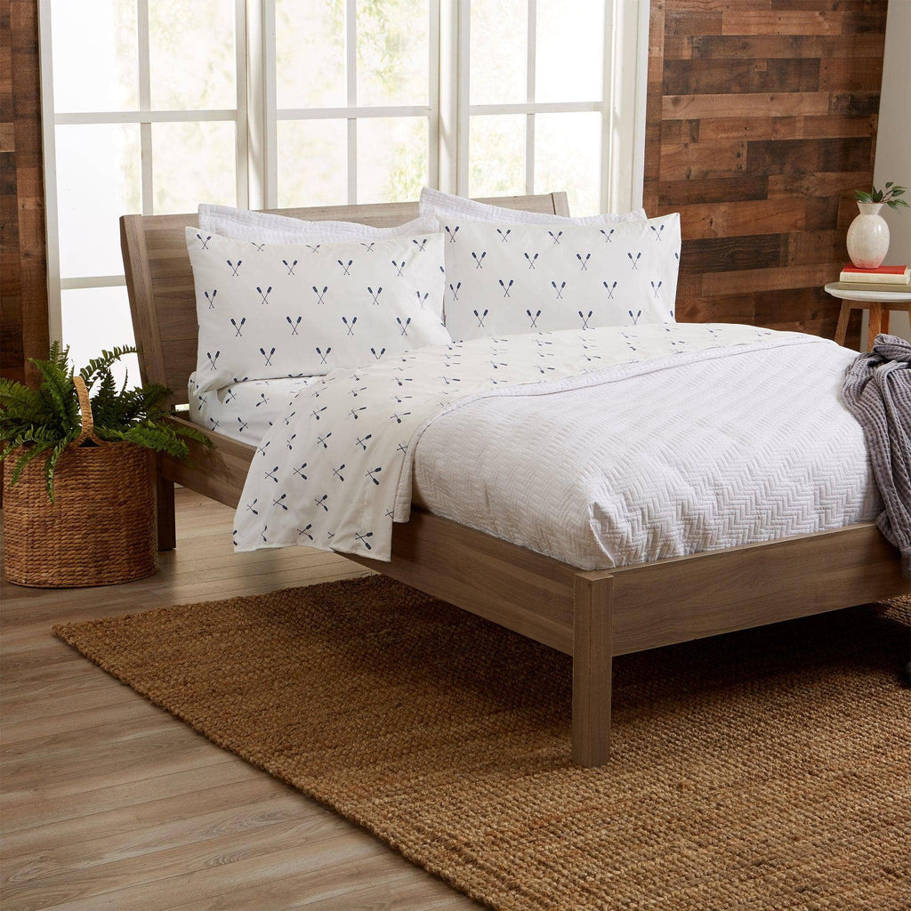 4-Piece Lodge Microfiber Sheet - Mountain Ridge Collection: King / Forest Trail