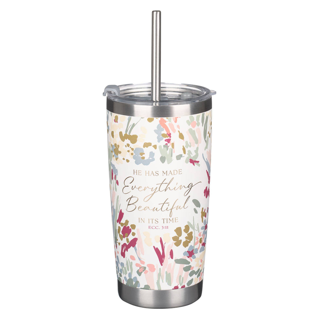 Tumbler Floral Everything Beautiful Ecc. 3:11