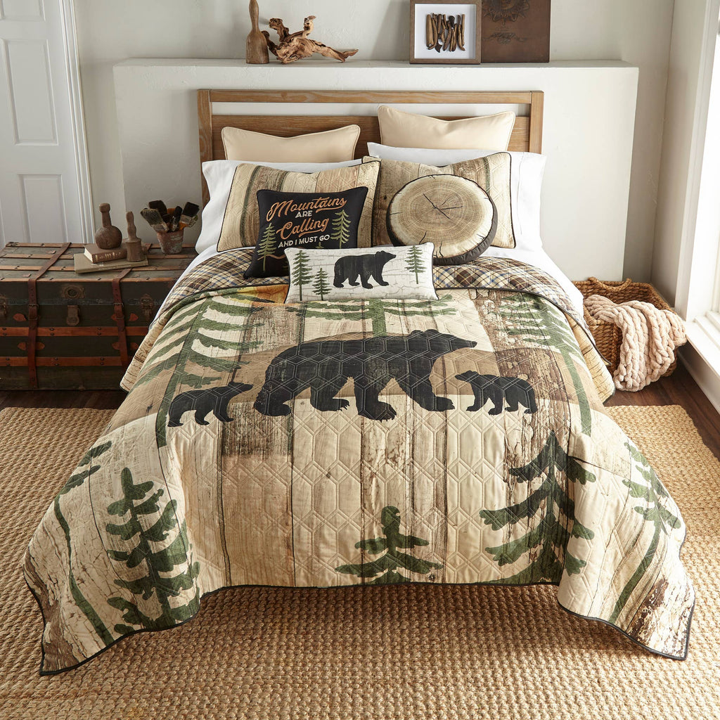 Bear Accent Pillow