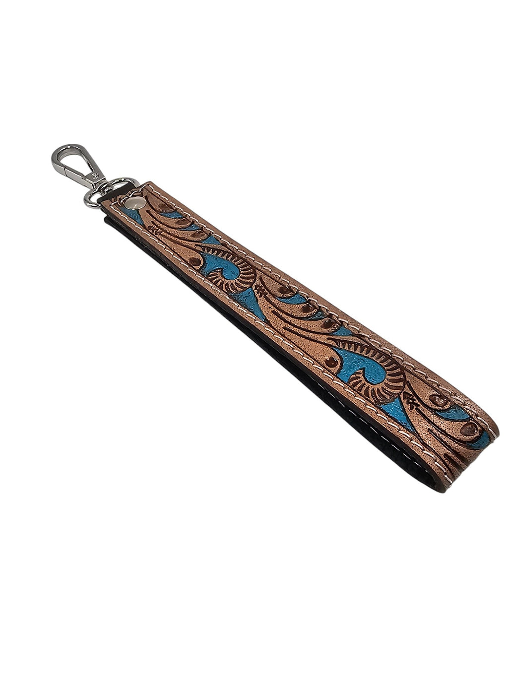 Montana Twist Genuine Leather Keychain - Western Curls