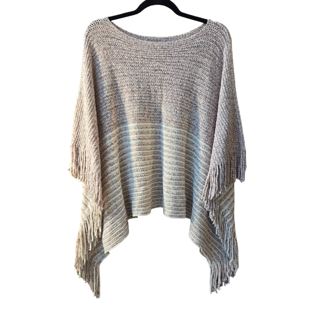 Copper Creek Outerwear Nordic Collection - Chenille Pullover Shawl w/ Split Tassel - Rose