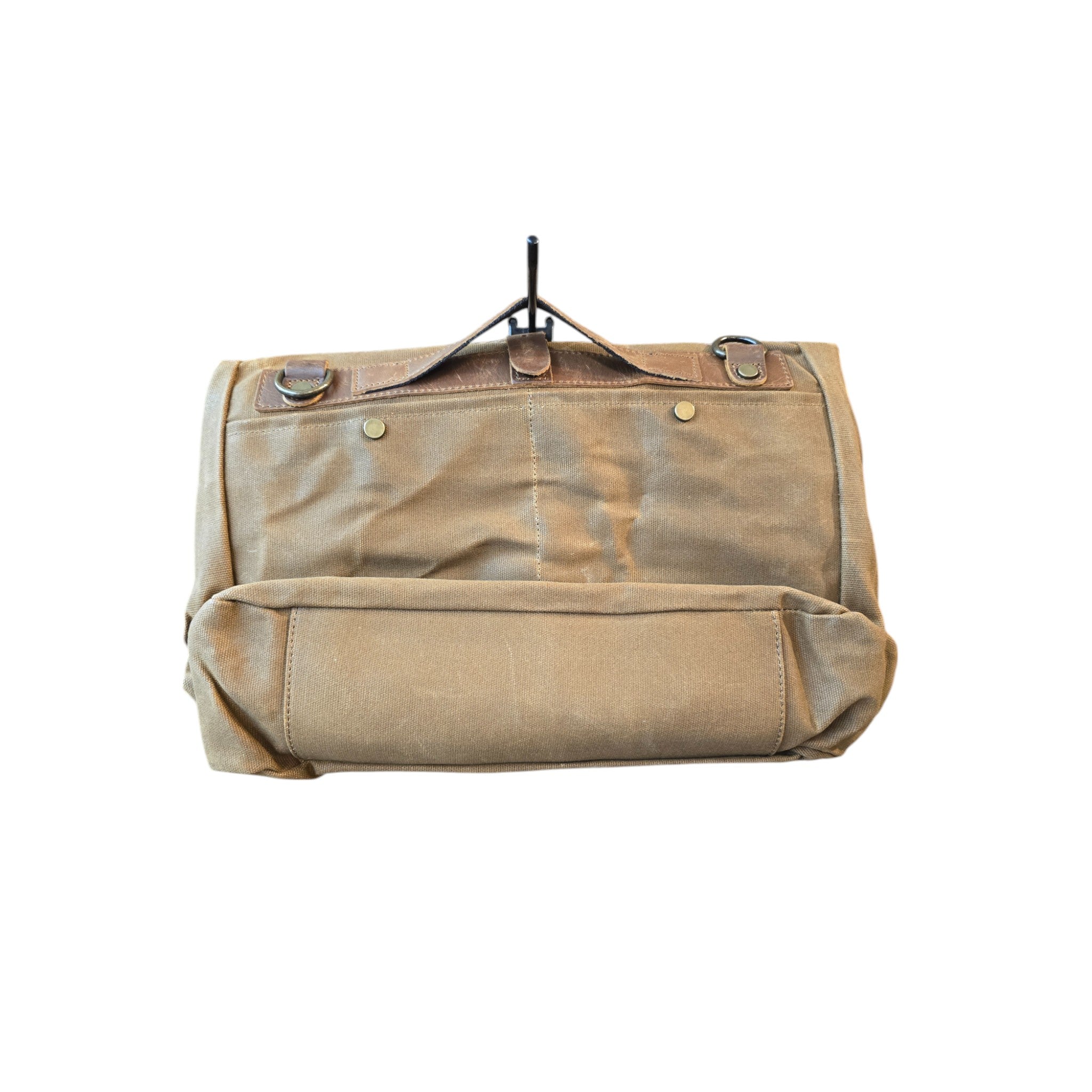 Montana Twist Vintage Waterproof Canvas Messenger Bag - Khaki