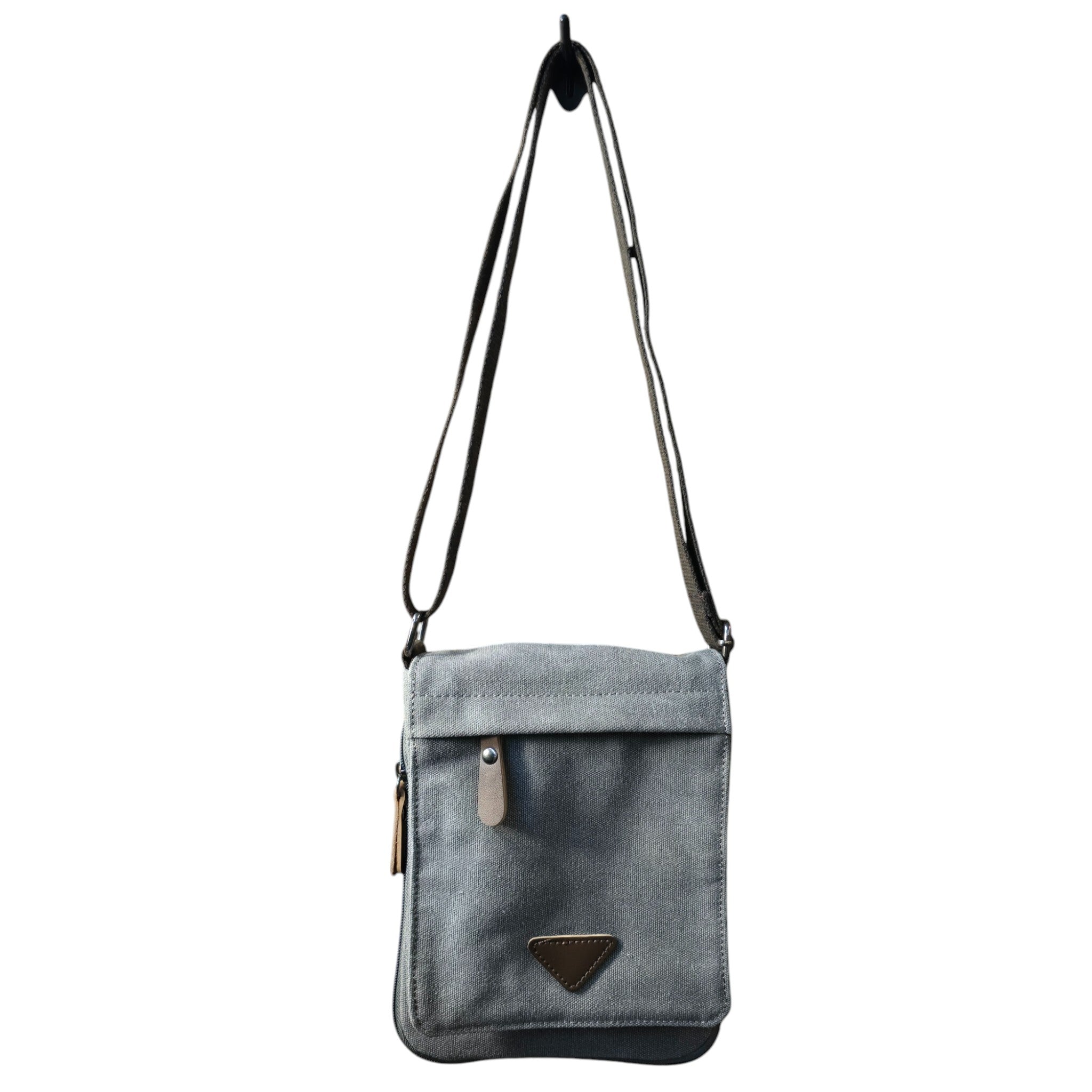 Montana Twist Slim Canvas Messenger Bag