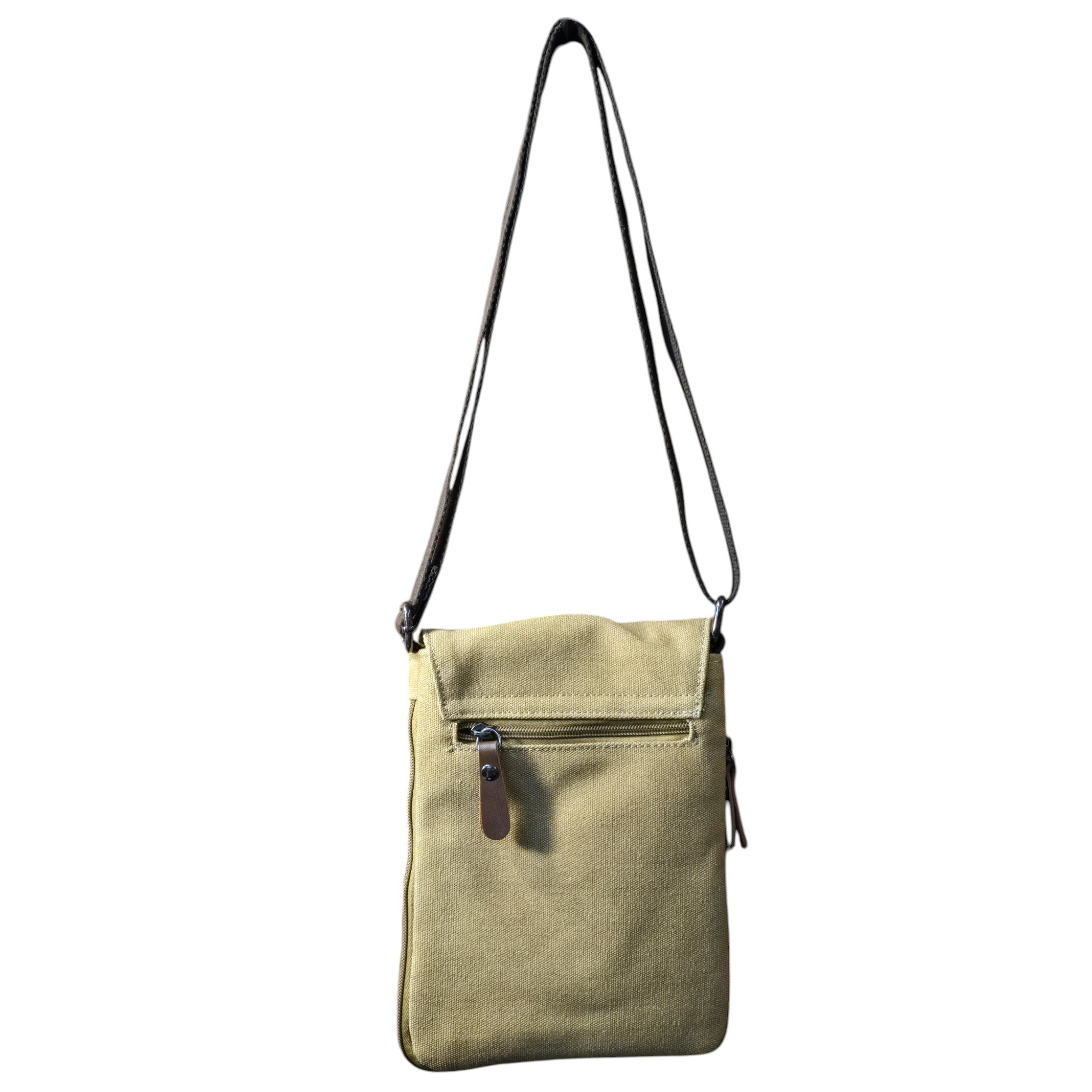 Montana Twist Slim Canvas Messenger Bag