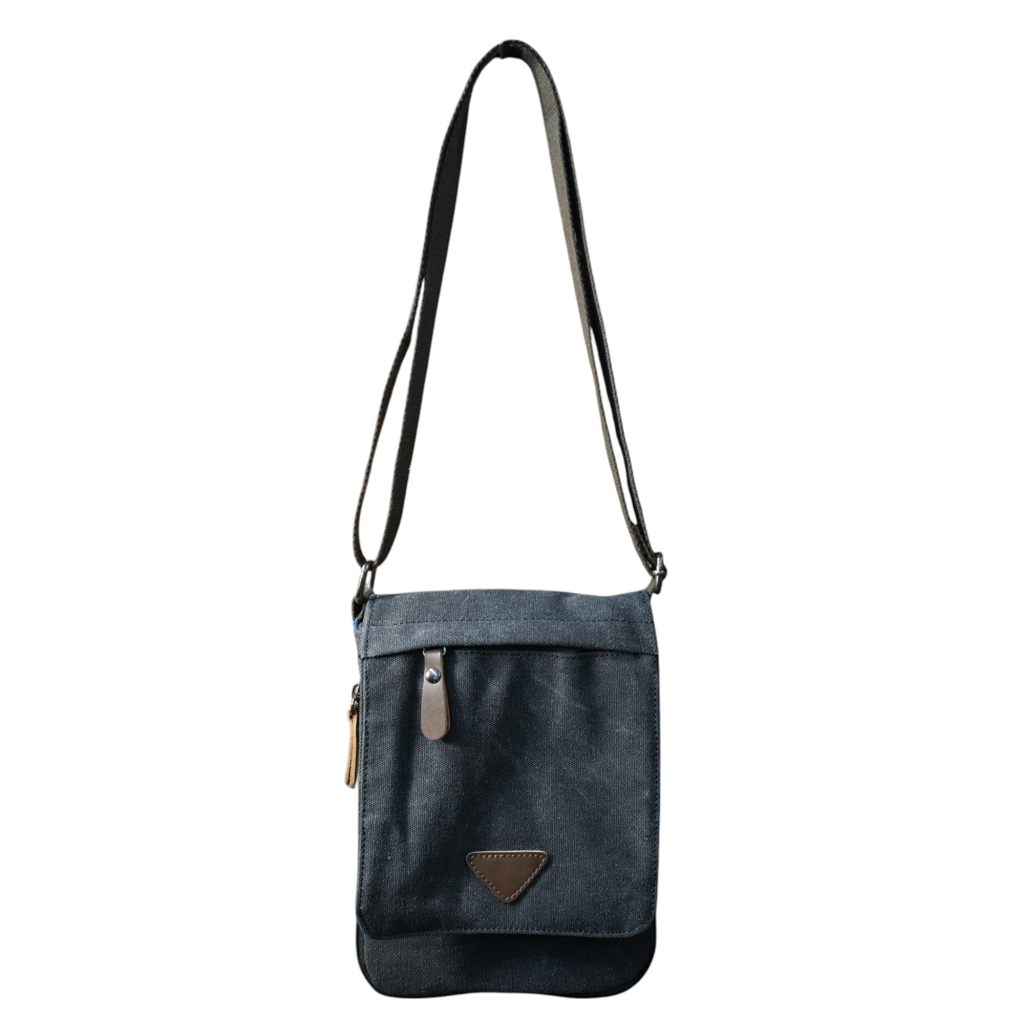 Montana Twist Slim Canvas Messenger Bag