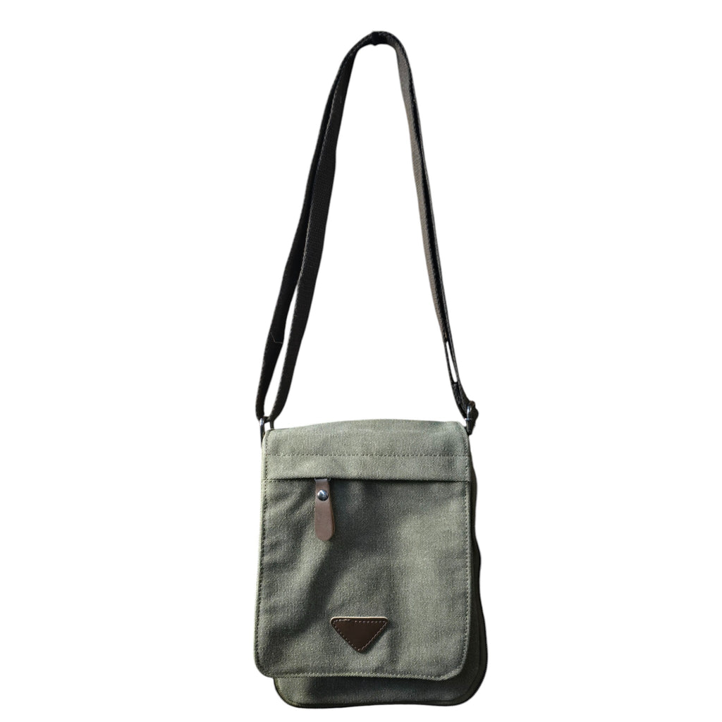 Montana Twist Slim Canvas Messenger Bag