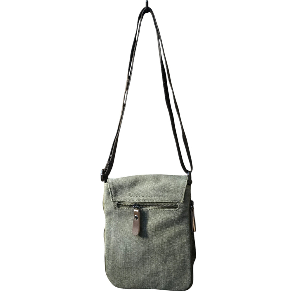 Montana Twist Slim Canvas Messenger Bag