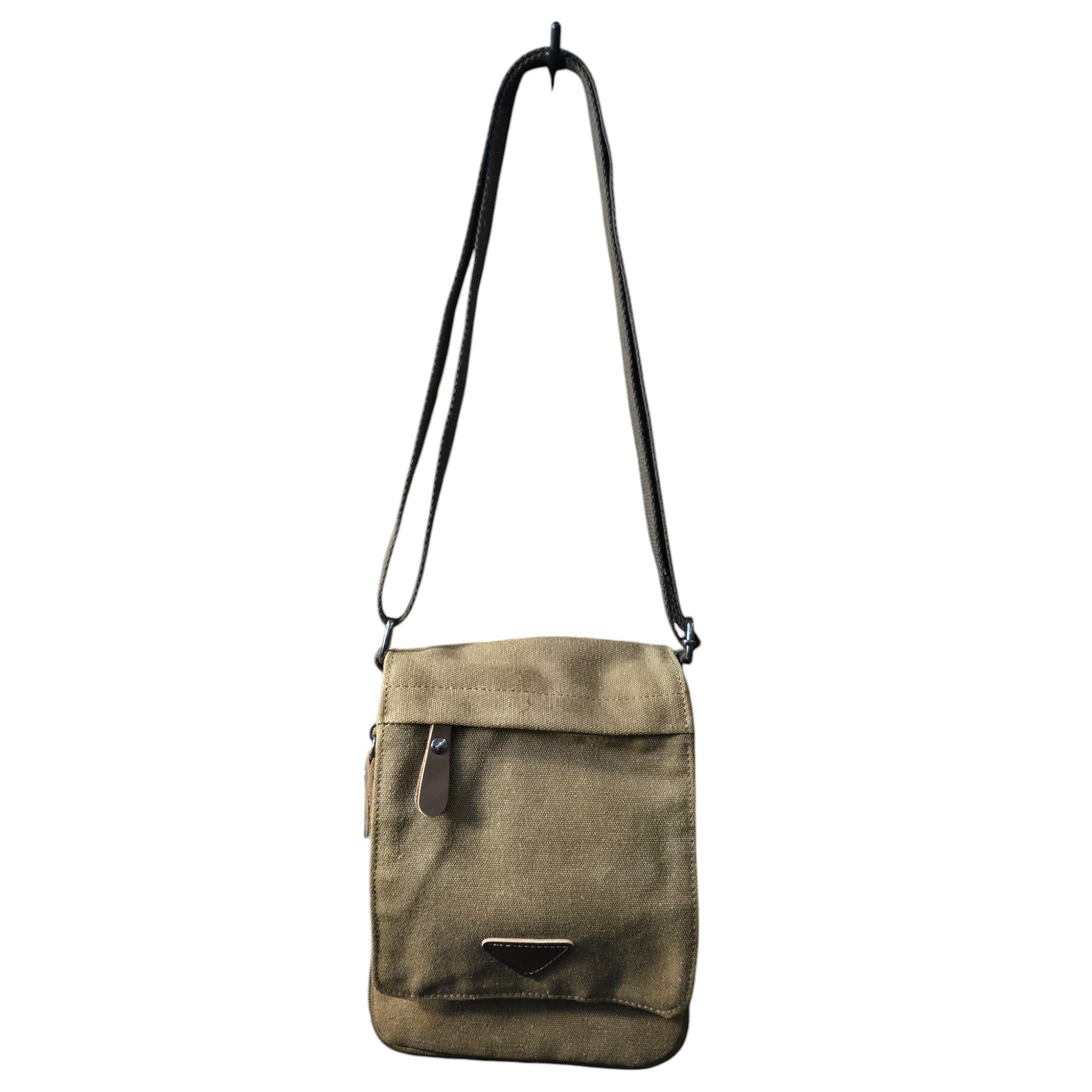 Montana Twist Slim Canvas Messenger Bag