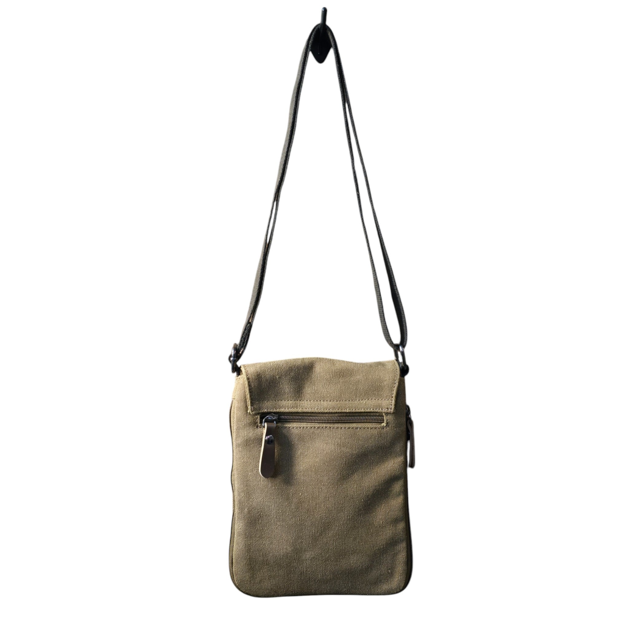 Montana Twist Slim Canvas Messenger Bag