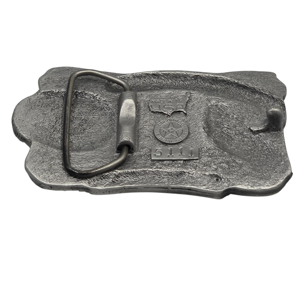 Pewter Yellowstone Wildlife Belt Buckle #5111