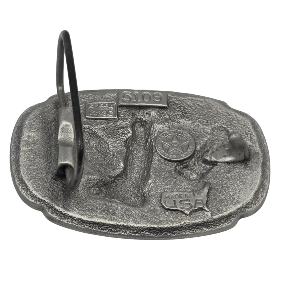 Pewter Yellowstone Eagle Belt Buckle #5109