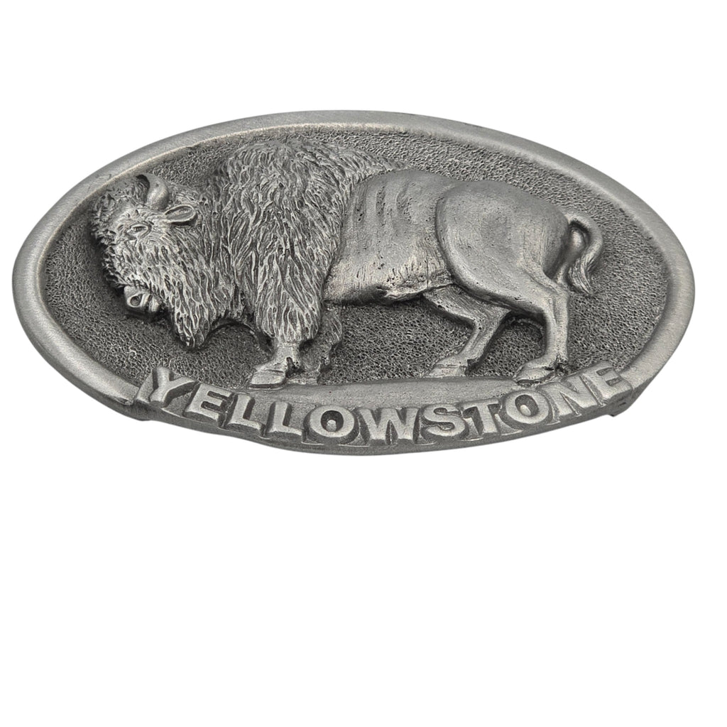 Pewter Yellowstone Bison Belt Buckle #5790