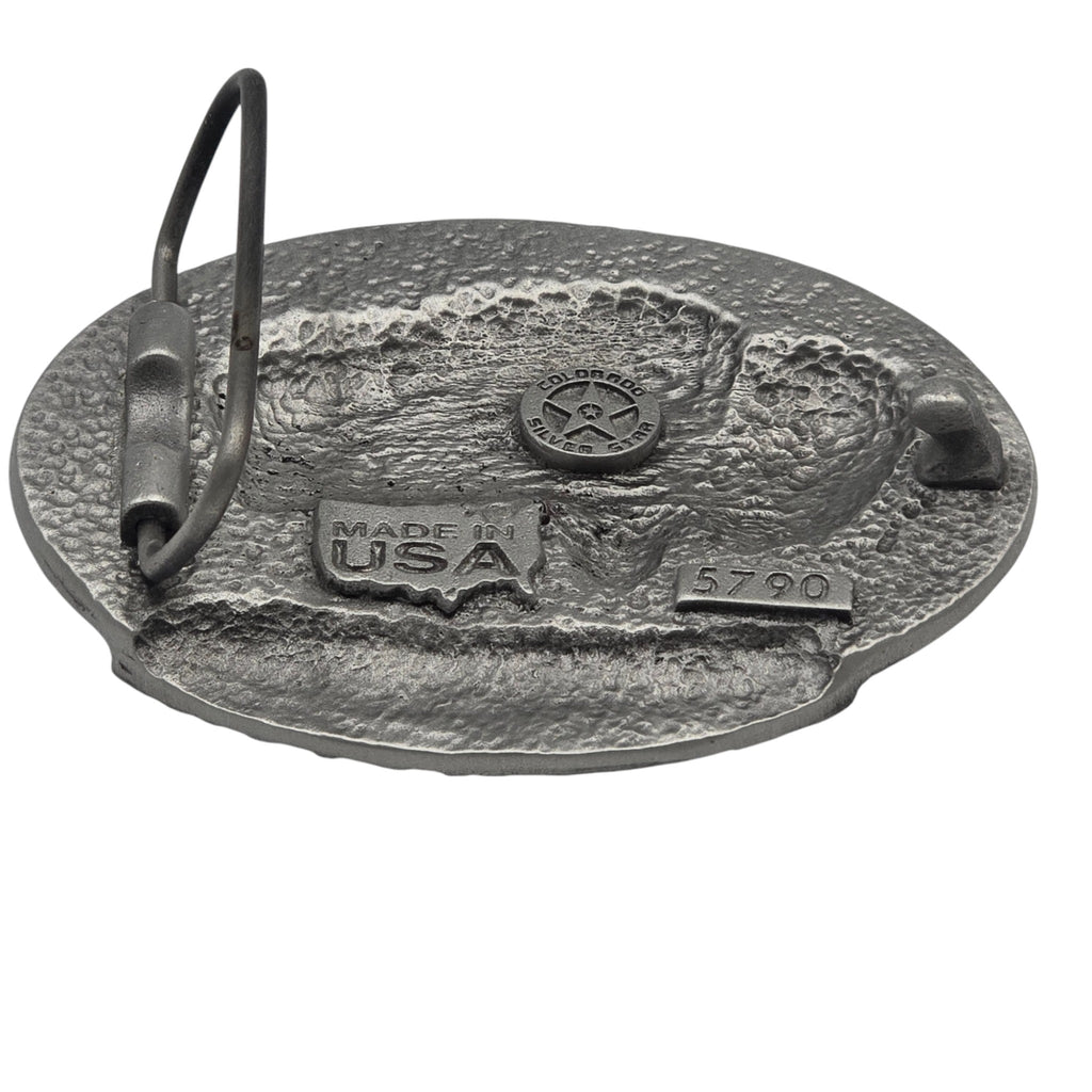 Pewter Yellowstone Bison Belt Buckle #5790