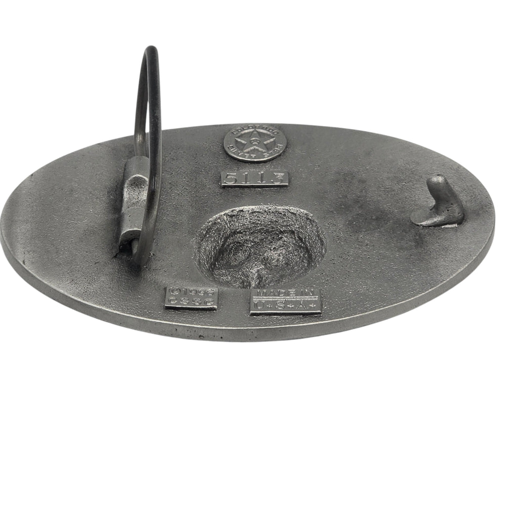 Pewter Yellowstone Wolf Belt Buckle #5113