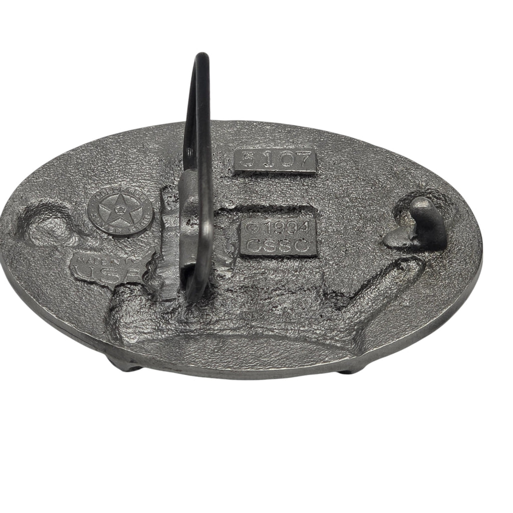 Pewter Yellowstone Bull Elk Belt Buckle # 5107