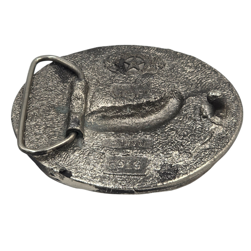 Pewter Yellowstone Bull Elk Belt Buckle #5919