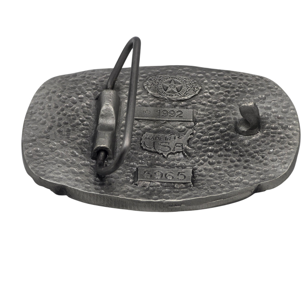 Pewter Glacier National Park Wildlife Scene Belt Buckle #5965