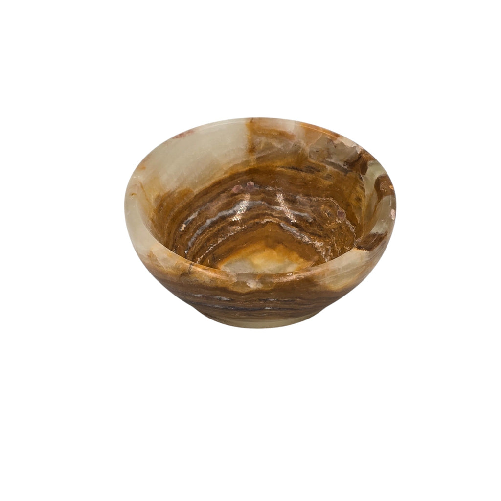 Handmade Imported Natural Green Onyx Ring Dish & Trinket Bowl