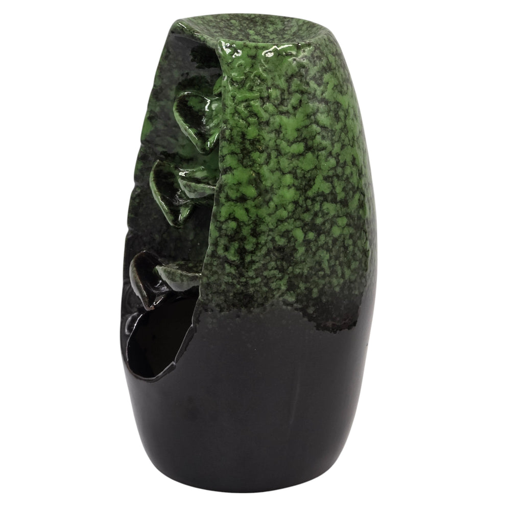 Forest Whisper White Ceramic Backflow Incense Cone Burner