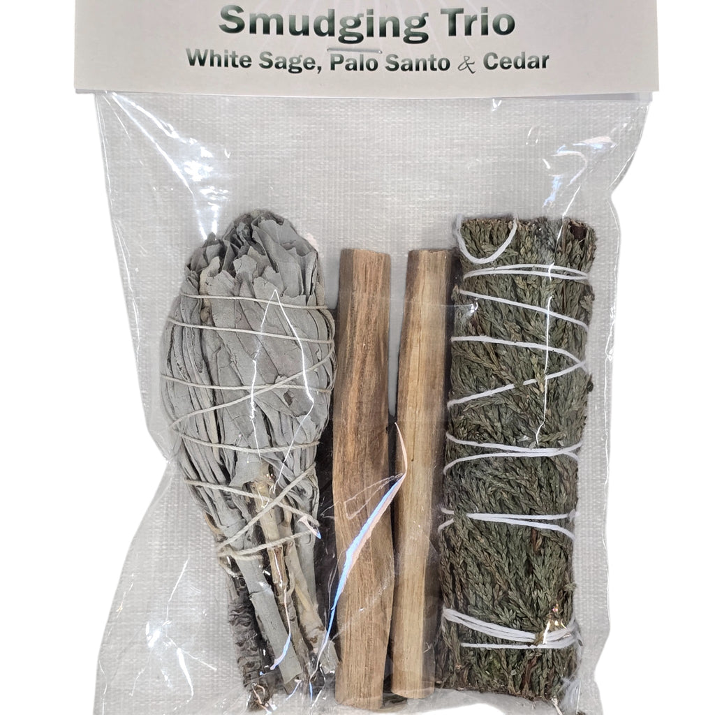 Smudging Trio - White Sage with Palo Santo and Cedar