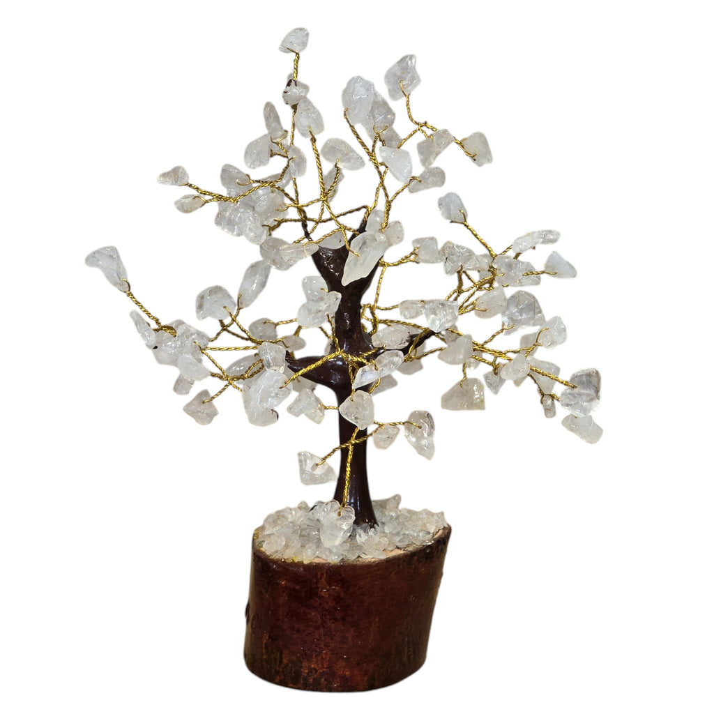 Handmade Natural Stone Clear Quartz Crystal Tree