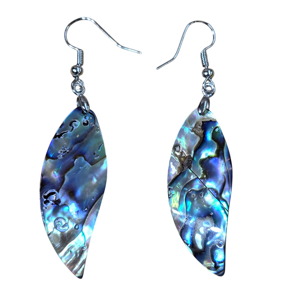 Handmade Natural Abalone Shell Dangle Earrings