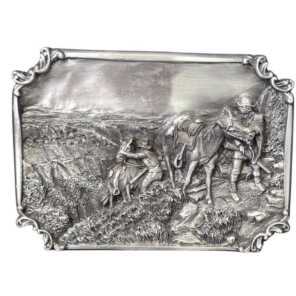 Charles M. Russell, Limited Edition Belt Buckles, Set of Four #2213 of 5000
