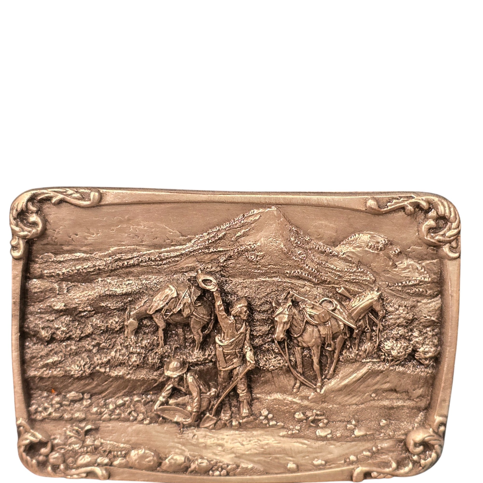 Charles M. Russell, Limited Edition Belt Buckles, Set of Four #197 of 5000