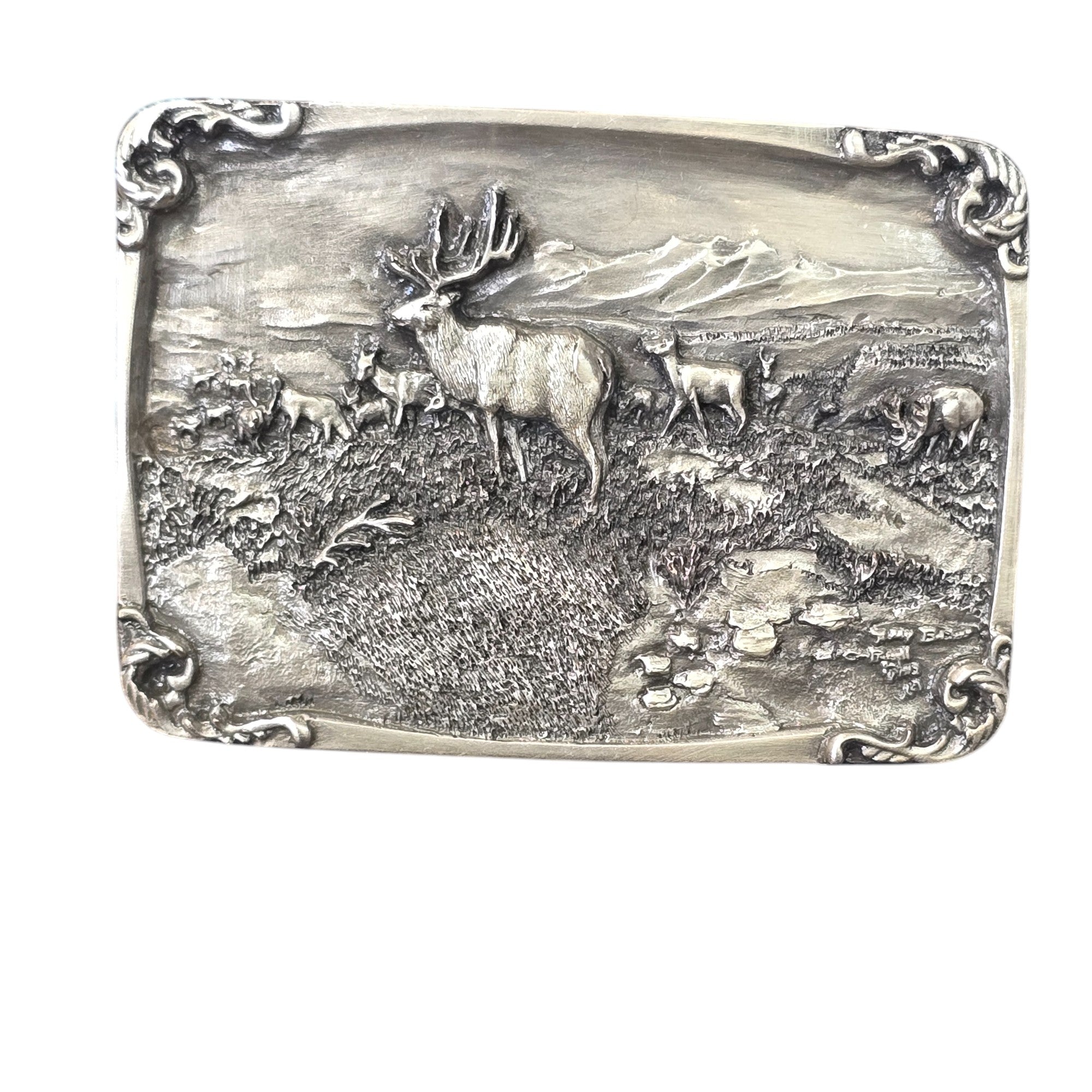 Charles M. Russell, Limited Edition Belt Buckles, Set of Four #782 of 5000