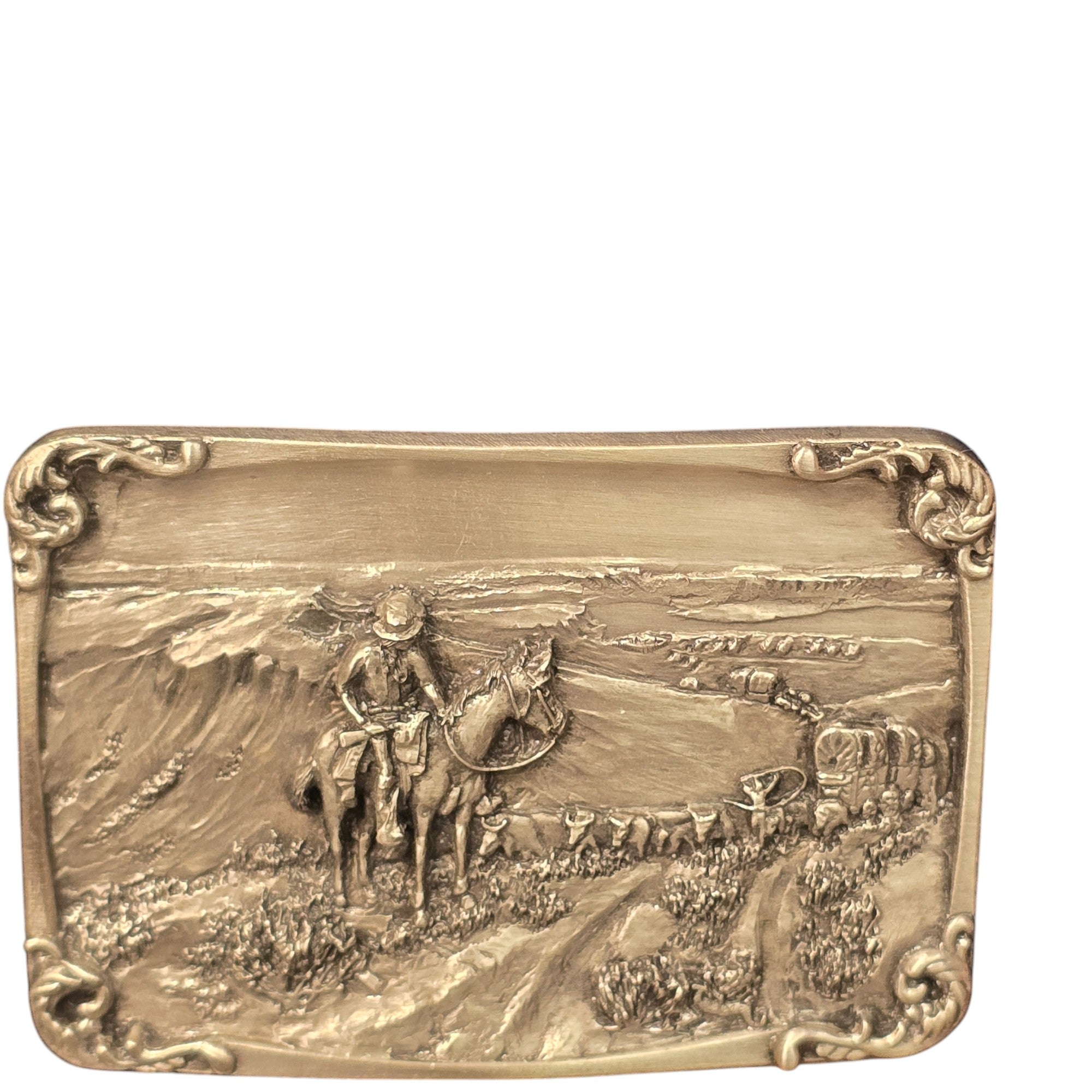 Charles M. Russell, Limited Edition Belt Buckles, Set of Four #782 of 5000