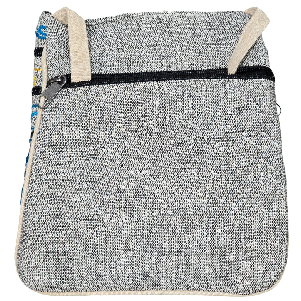 Handmade Boho Natural Embroidery Cross-Body Travel Bag