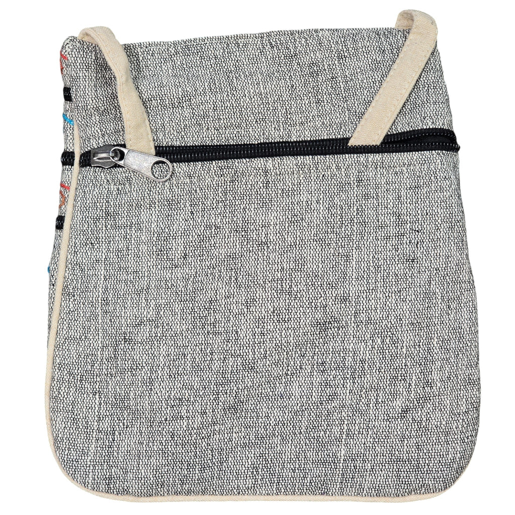 Handmade Boho Natural Embroidery Cross-Body Travel Bag