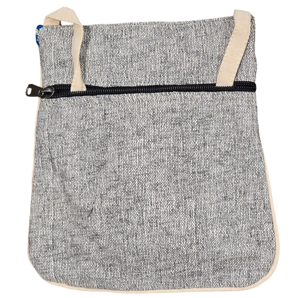 Handmade Boho Natural Embroidery Cross-Body Travel Bag