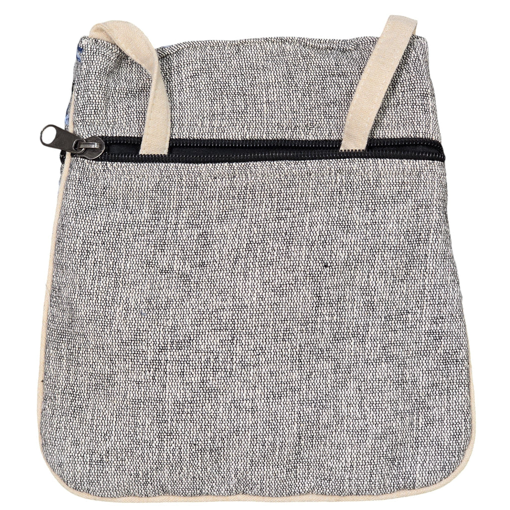 Handmade Boho Natural Embroidery Cross-Body Travel Bag