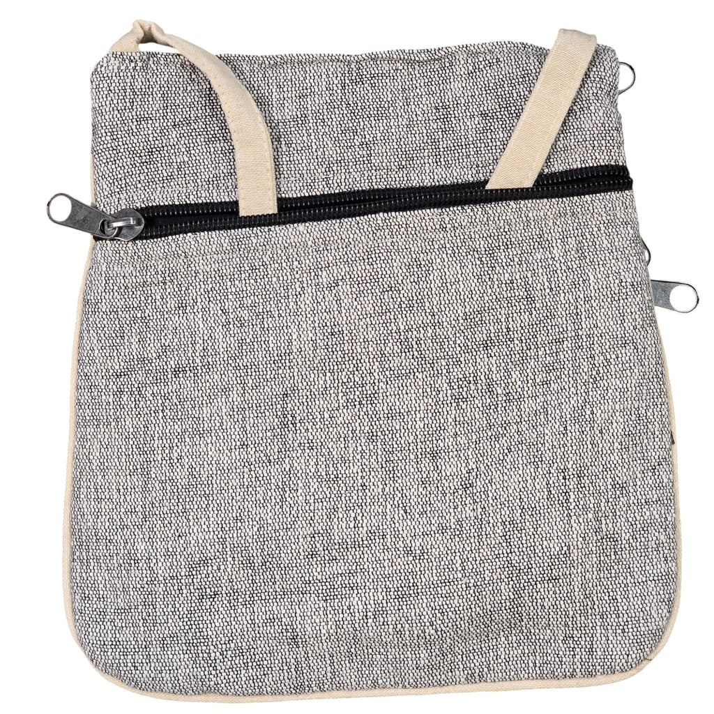 Handmade Boho Natural Embroidery Cross-Body Travel Bag