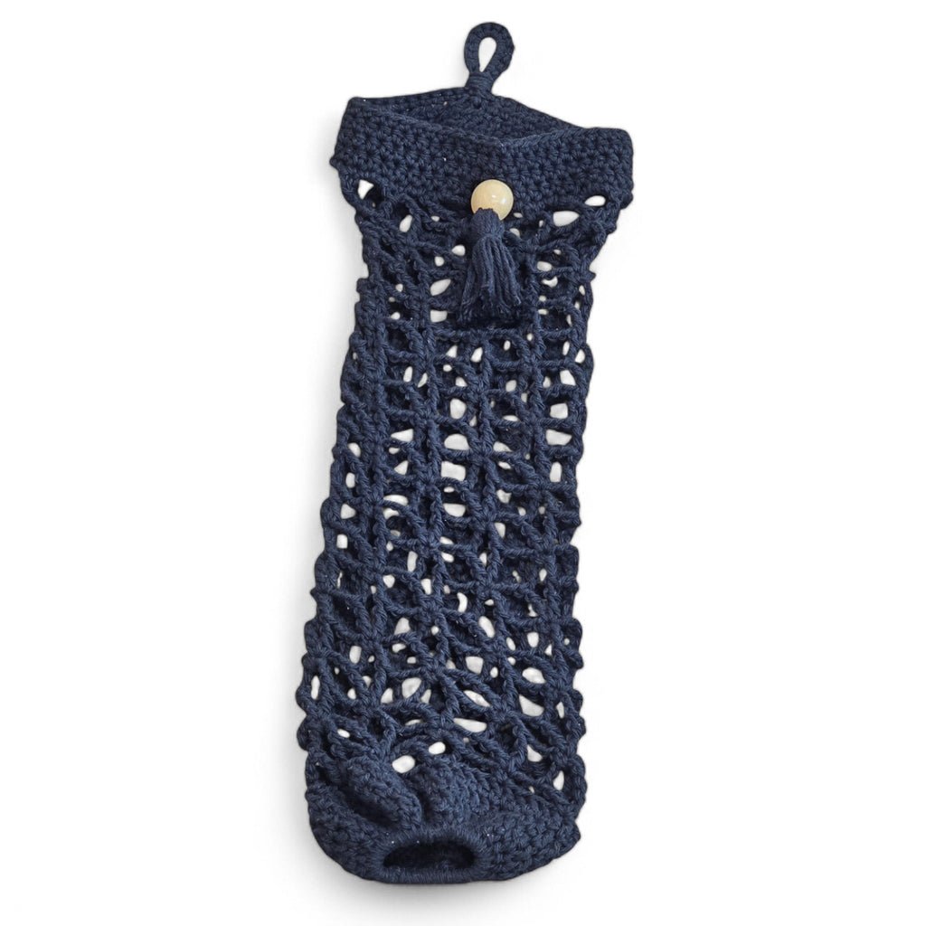 Handmade Crochet Grocery Bag Holder