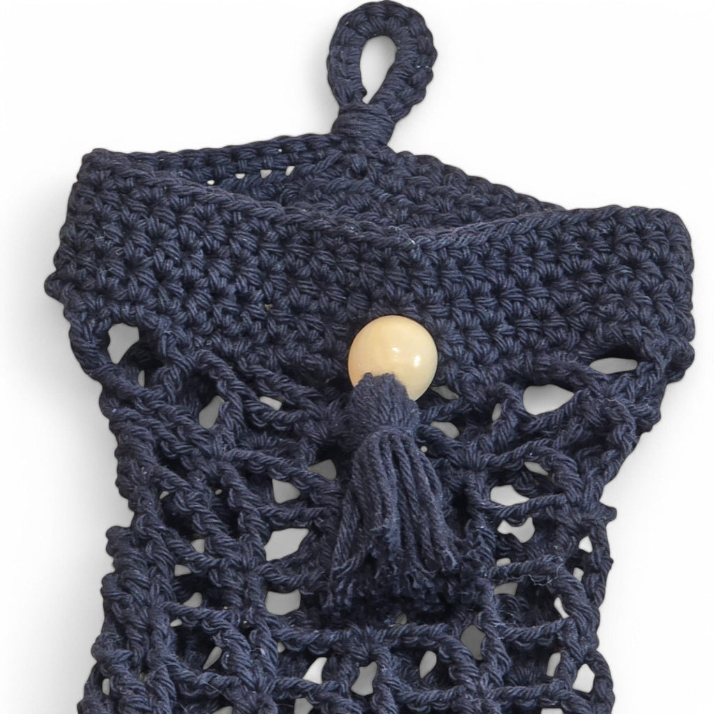 Handmade Crochet Grocery Bag Holder