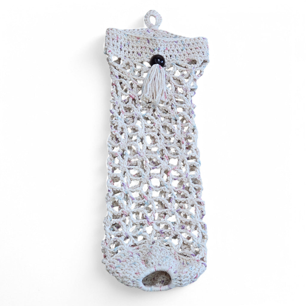 Handmade Crochet Grocery Bag Holder