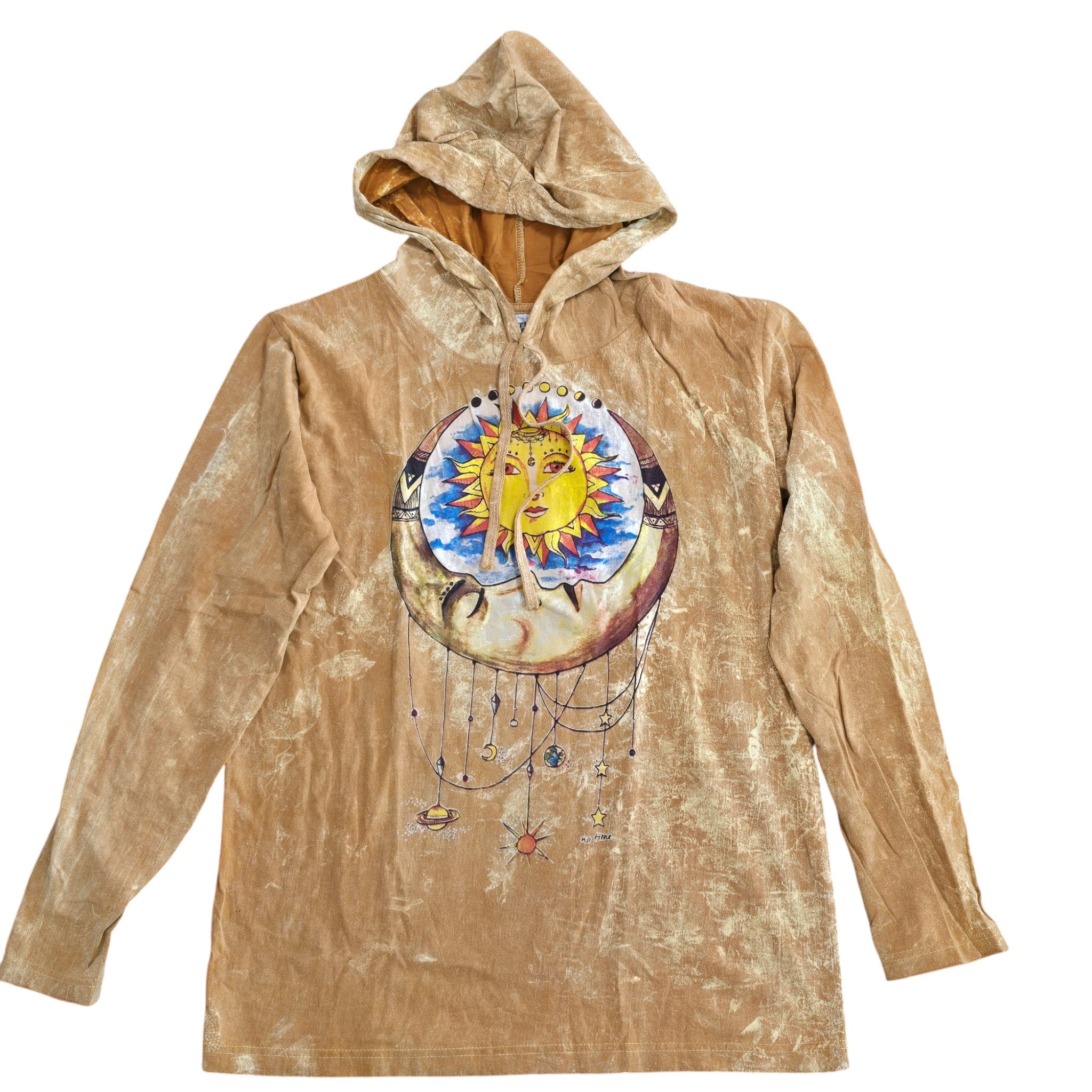 Sun & Moon Hooded Long Sleeve Shirt