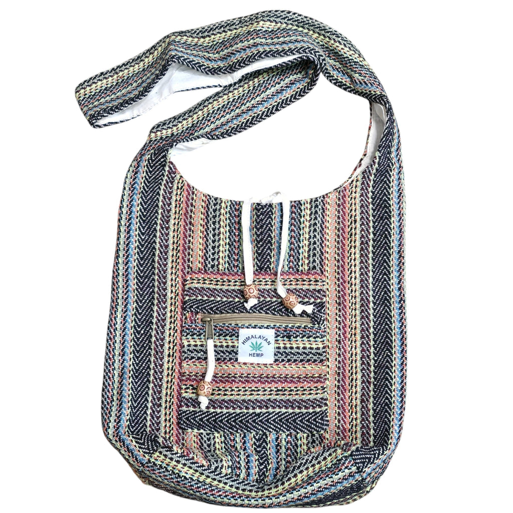 Boho Hemp Woven Sling Bag