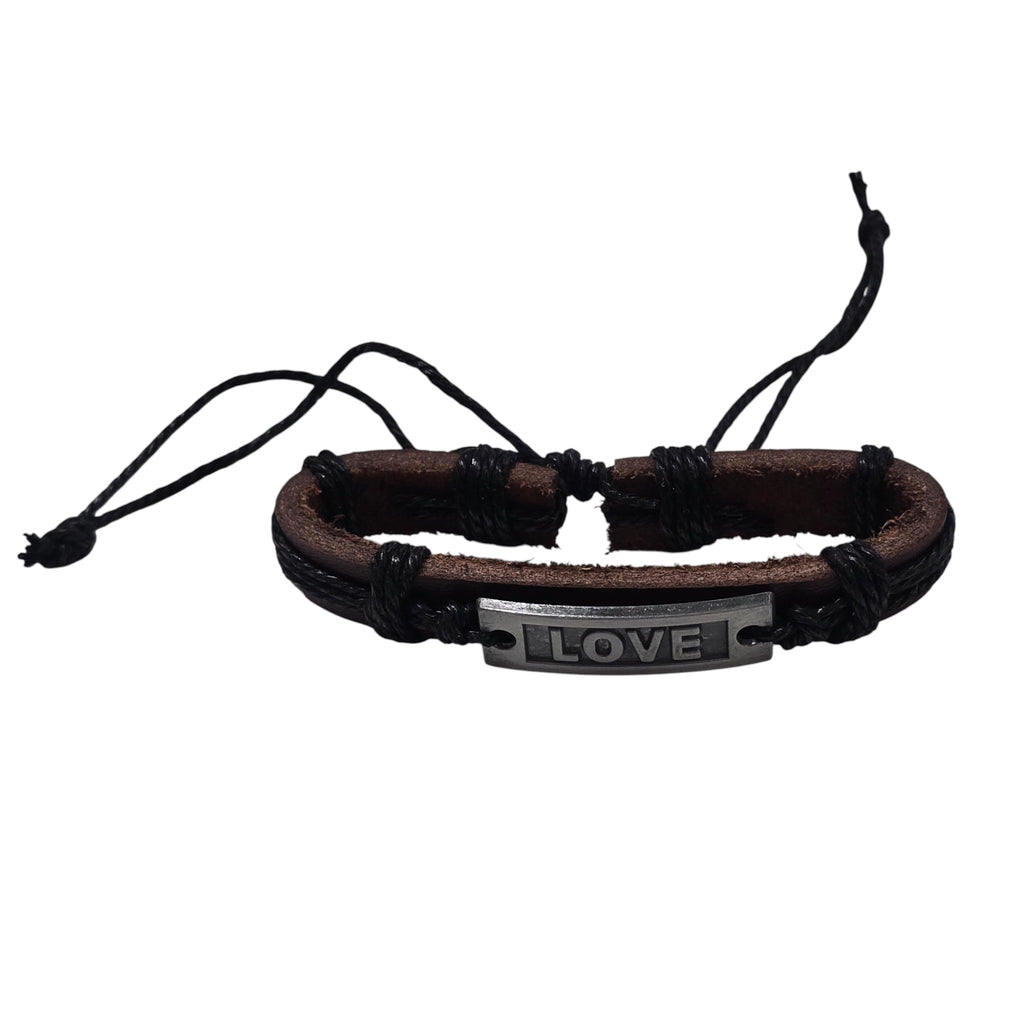 Hand-Woven Genuine Leather with Engraved 
