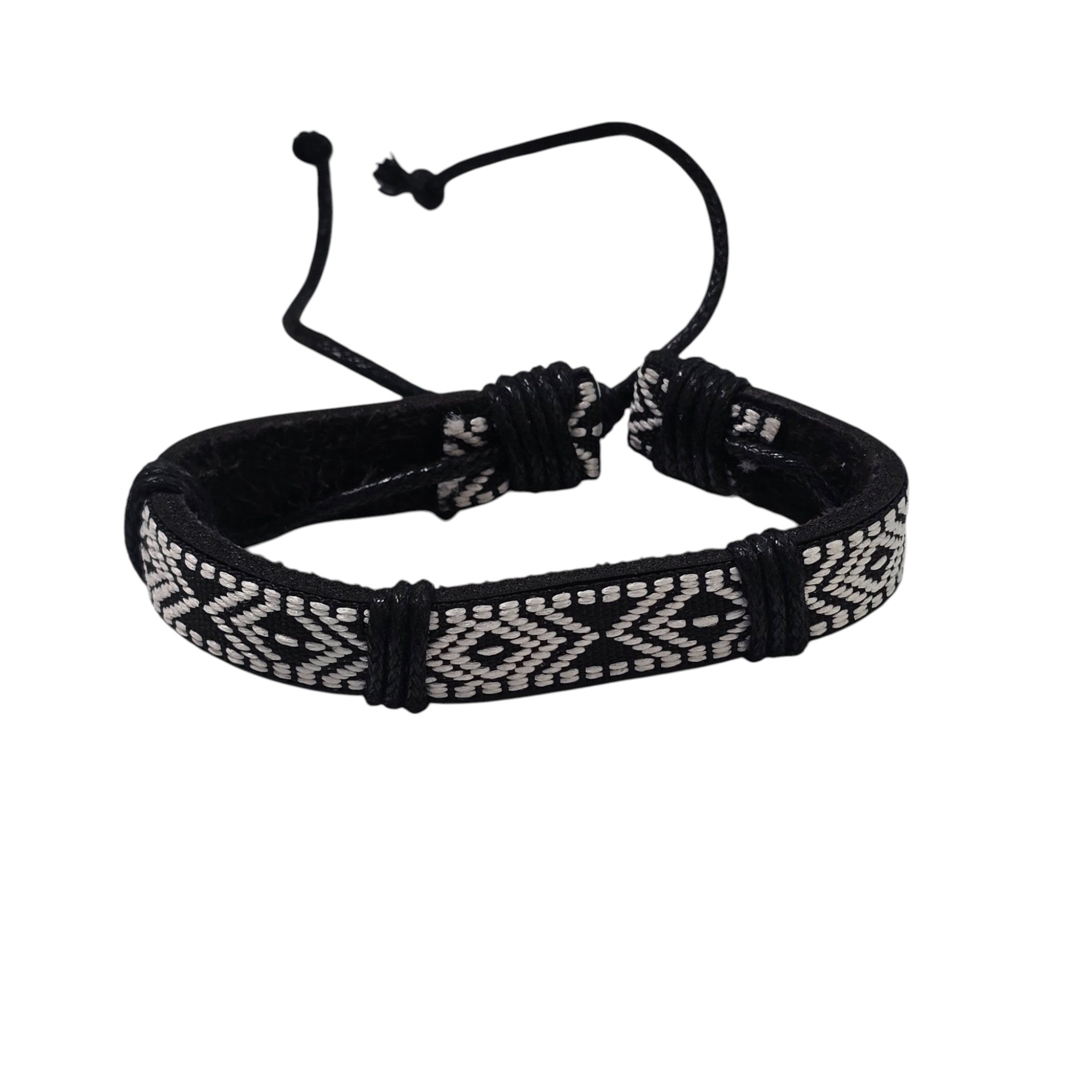 Hand-Stitched Genuine Leather Bracelet