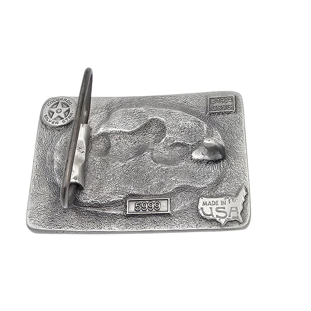 Pewter Belt Buckle Featuring a Mare & Colt #5999