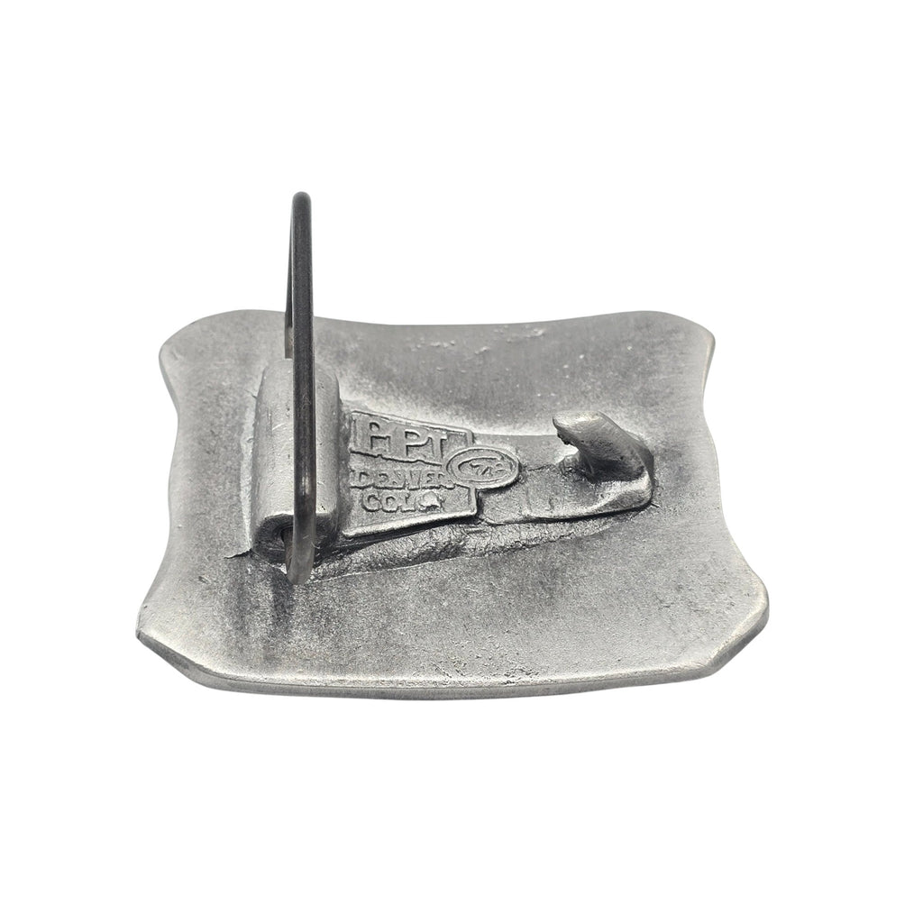 Pewter Belt Buckle Featuring a Wild Horse