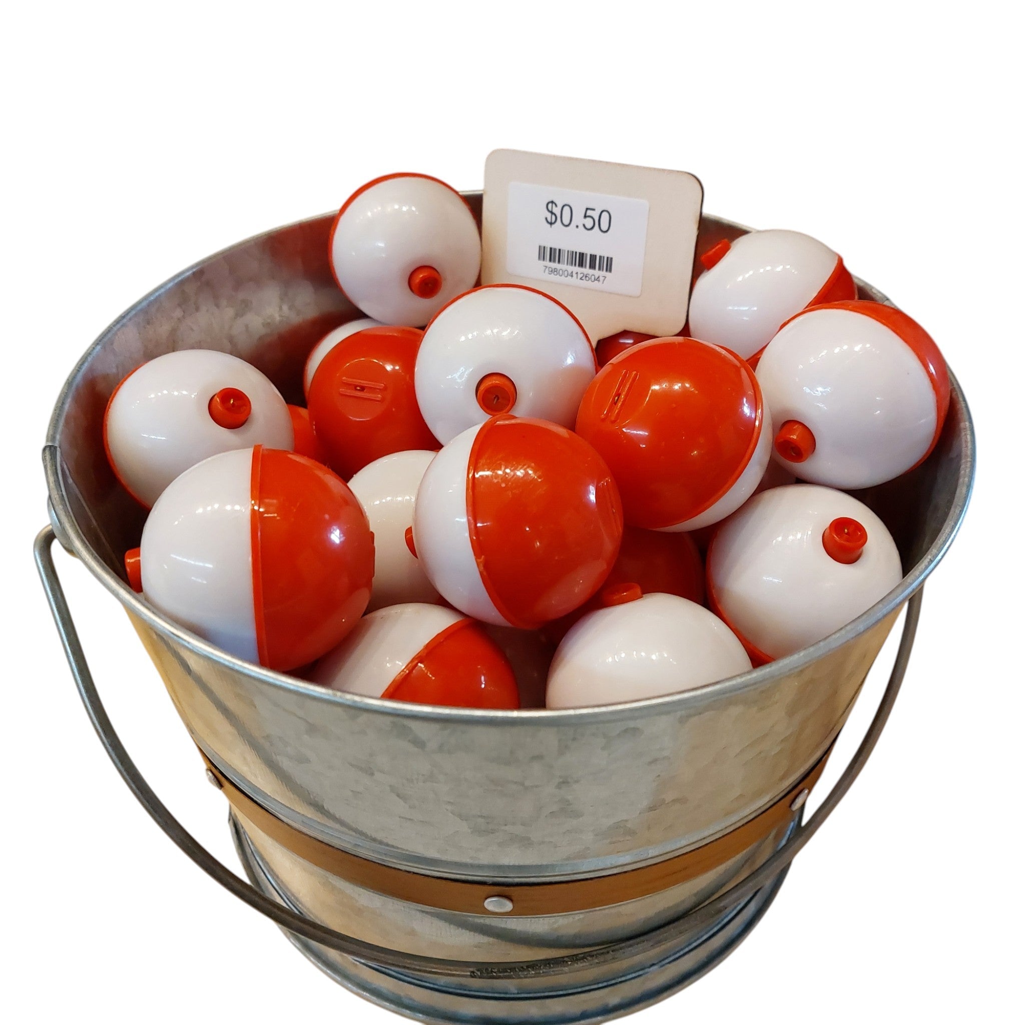 Assorted Large Red/White Bobbers for Fishing